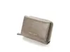 Women PU Retro 3 Foldable Credit Card Zipper Short Wallets Mix Color