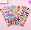 100 pezzi 3D adesivi a bolle gonfie Cartoon Princess Car Animali Waterpoof fai da te giocattoli per bambini per bambini Bambini Boy Girl Mix Style all'ingrosso