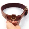 1pc Collar Soft Wide Leather Leash With Handle Pet Boxer Dog Accessories MLXL Size Y200515