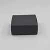 50 pcs preto artesanato kraft caixa caixa de embalagem preta festa de casamento pequena presente de doces doces pacote es para caixa de sabão artesanal 210805