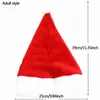 Christmas Decoration Plush Hat Xmas Party Santa Claus Cosplay Hats Festival Adult Red Warm Thicken Cap Children Decor Caps BH4938 WLY