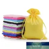 Emballage cadeau 50pcs pochettes en satin avec cordon de serrage bijoux couleur butyle tissu haute qualité imprimé sac en soie pochette de voyage sacs 9x12cm1 prix usine conception experte qualité