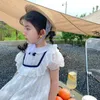 Arrivée d'été filles princesse robe en dentelle enfants conception coréenne robes vêtements 210528