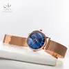 Montres-bracelets Shengke luxe Relogio Feminino ciel étoilé femmes montres mode diamant SK montre-bracelet dames horloge