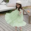 Printemps Été Filles Robe Pastorale Vacances Style Floral Frais Doux Princesse Bébé Enfants Vêtements Vêtements Pour Enfants 210625