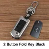 Keychains Zinc Alloy+Leather Car Remote Key Case Cover For Mazda 2 3 6 Axela Atenza CX-5 CX5 CX-7 CX-9 2021 Smart