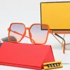 Luxe designer zonnebril Topkwaliteit Luchtvaart Pilot Zonnebril voor mannen Vrouwen met zwart of bruin Rood, Doek en Retail Accessoires!