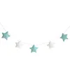 Dekorativa Objekt Figurer 5PCS Nordic Cute Stars Hängande Ornament Banner Bunting Party Baby Kid Bed Room Decor Väggdekal Gåvor Deora