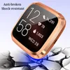 TPU Smart Watch Przypadki dla Fitbit Versa 2 z folią ekranową miękką wszechstronną osłonę ochronną zarysowania zderzak