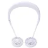 Party Favor Hand Free Fan Sports Portable USB Rechargeable Dual Mini Air Cooler Summer Neck Hanging fan MMA186