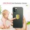 Mobiltelefon Anti Strålning Gadgets Protector Sticker Protect Telefon Klistermärken Mobiltelefon Tillbehör Double 24K Shield Gold