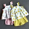 Ragazze vestito estate bambini abbigliamento per bambini vestiti baby set amore modello 210528