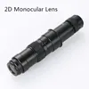 Microscope vidéo monoculaire électronique objectif Zoom à monture C 0.7X-4.5X loupe d'inspection 2D 3D pour caméra industrielle HD-MIL VGA USB