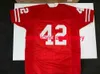 Männer Frauen Jugend TJ Watt Trikot genäht Red College Jersey Sattel Sonderanfertigungen Alle Namensnummer Fußball Trikot