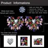 Delicate Cute Heart Shape Colorful Cubic Zircon Romantic Women Piercing Stud Earring Jewelry Gift CZ250 210714