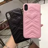 Nueva funda de teléfono a la moda para iphone 12 12 pro max 8plus XS XR Xsmax Lover funda de teléfono de diseñador de carcasa dura de cuero para iphone 11 pro max