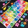 Trä montessori pedagogiska barn tidigt lärande spädbarn form färg nummer play bräda leksak för 3 år gamla barn gåva