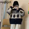 Asapgot Autumn Korean Chic Vintage Christmas Sweater Loose Wild Full Batwing Sleeve Cardigan Women Knitted Sweaters Casual 210610