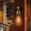 Ściany LED 110V 220V E27 Metalowe lampy domowe Proste pojedyncze lampy huśtawkowe retro rustykalne oprawy oświetleniowe 3831069