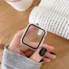 FOR Apple Watch 7 PC CASE GLASS SCREET SCREETROUS FIME IWATCH 6 5 4 3 2 1 SE COVER