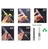 Partihandel Rökning Hookahs Mini Collector Kit 14mm 18mm Glassamlare DAB Halmolja Rigram Quartz Nail eller Titanium Tips