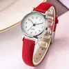 Wristwatches 2021 Women'S Watch Student Jewelry Korean Style Leather Strap Harajuku Decorative