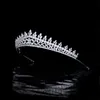 Pinzas para el cabello Barrettes Forest Series Micro-incrustaciones de circón Nupcial Boda Corona Diadema Hoja Tiaras Accesorios de joyería HQ0409