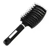 Massagem para o couro cabeludo feminino pente de nylon de nylon escova de cabelo molhado molhado pincel de cabelo para salão de cabeleireiro de barbeiro ferramentas de estilo7770263