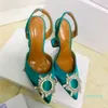 2021 Dress Shoes begum sun crystal buckle Wine glass heel colorful diamond sandals shine cap toe heels tip with the empty sexy women' shoe