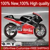 Body Kit voor Aprilia RSV125RR RSV RS 125 R RR 125RR 99-05 36NO.0 RS-125 RS4 RSV125 RS125 99 00 01 02 03 04 05 RSV-125 1999 2000 2001 2002 2003 2004 2005 Fairing Factory Red