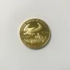 5 stücke Nicht magnetische Freiheit Eagle 2012 Abzeichen vergoldet 32,6 mm Gedenkstatue Freiheit Sammelende Dekoration Münzen