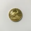 5 Pcs Non magnetic Freedom Eagle 2012 badge Gold Plated 32.6 Mm Commemorative Statue Liberty Collectible Decoration Coins