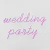 "結婚披露宴"ワードサイン4色カスタマイズされた美しい装飾の壁ホームバー公衆ネオンLEDライト12vスーパーブライト