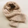 Vinter Barnens huvudband Bow Hat Scarves Set Baby Teddy Velvet Varm Indian Cap Scarf