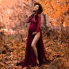 Maternity Pography Bodysuit Dress Outfit Pregnant Women Robe Grossesse Shooting Po Lace Stretchy 2Pcs in 1 210922