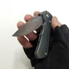 Version personnalisée limitée Chris Reeve Knives Inkosi Couteau pliant TC4 Poignée en titane Lame de Damas Poche EDC Équipement de camping en plein air Outils de chasse tactiques