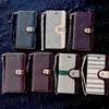 Cajas de cuero para teléfono celular con billetera para Samsung Galaxy S21Ultra S20 S21 FE 2021 S21Plus Note 20 Ultra S10 5G S9 S8 Estuche completo Moda L2813982