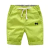 Fabriksförsäljning Boys Flickor Casual Shorts Sommar Fem poäng Byxor Toddler Kläder Barnkläder Partihandel Broderi Hund 210723