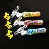 Hot Selling Oil Burner Pipe Colorido Fumar Tuberías Scorpion Desgin ToBacco Accesorios 10 Colores Cuchara de vidrio Cachimbas