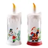 Wesołych Świąt Ozdoby do domu LED Symulacja Płomień Świeca Rok Christmas Decoration Home Decor Xmas Gift Navidad 211104