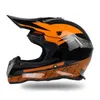 Мотоциклетные шлемы Motocross Dirt Bike Charmet с Sun Visor Pired GOGGLES MOTORBIKE DOT Утвержден на велосипеде Полный защитный для мото