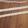 Elegant Rhinestone Belts for Women Pearl Wedding Dress Belt Crystal Wedding Accessories Sash Marriage Bridal Ribbion Belt SCS3812759