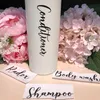 Personalised 500ml Shampoo Bottle Decal bathroom storage Conditioner Body Wash bottle Stickers (Bottle not included)