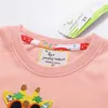 Jumping Meters Summer Animals Broderie Filles T-shirts pour bébé Coton Vêtements à manches courtes Tees pour enfants Tops Costume 210529