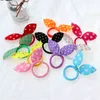 10 sztuk Cute Rabbit Ear Ring Girl Guma Band Elastyczne Zespoły Do Włosów Baby Headwear Koreański Dzieci Akcesoria Do Włosów Ozdoby