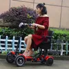 Electric Scooters Adults 4 Wheels Electric-Scooters 36V 15.6AH Folding Electric Kick Scooter For Elderly/Disabled Armrest Seat