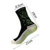 Men's Socks Men Women Non-slip Fluorescence Point Rubber Mid-tube Sports Towel Bottom Breathable