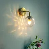 Modern industrial wall lamp adjustable wire E14 glass ball lamp for bedroom bedside study aisle hotel room cafe restaurant store