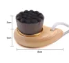 Stock Facial Wood Handle Cleansing Brush Beauty Tools Soft Fber Hair Manual Cleaning Face Brushes Skin Care XU