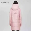 Gasman Tjock Ned Parkas Kvinnors Vinter Jacka Hooded Fashion Märke Kvinnor Kvinnor Kvalitet Mellanlängd Varma Coats 007 211216